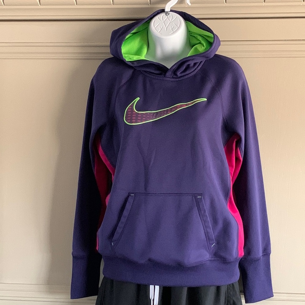Purple Nike Therma-Fit Hoodie Sz ~> Medium